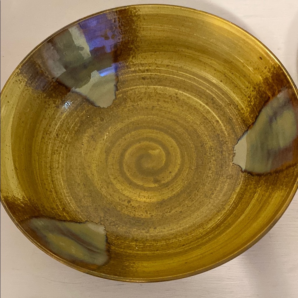 Sango Splash Gold and Brown Bowl, no cracks or chips.